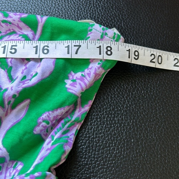 LILLY PULITZER Wyota Skirted Romper Brazilian Green Salty Sandbar Sz L NEW - Picture 16 of 16